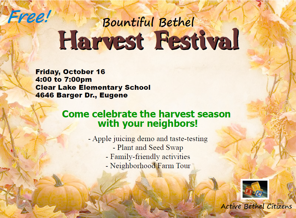 2nd Annual Bountiful Bethel Harvest Festival Bountiful Bethel